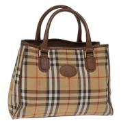 Pre-owned Nylon handbags Burberry Vintage , Brown , Dames