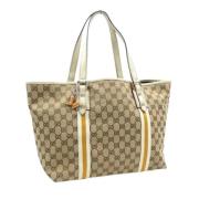 Pre-owned Canvas gucci-bags Gucci Vintage , Beige , Dames