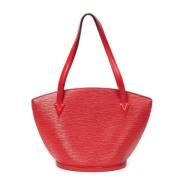 Pre-owned Leather louis-vuitton-bags Louis Vuitton Vintage , Red , Dam...