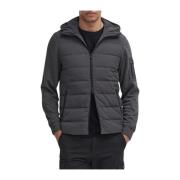 Gewatteerde Hoodie Stanley Houtskool Barbour , Black , Heren