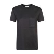 Zwarte katoenen T-shirts en Polos Max Mara , Black , Dames