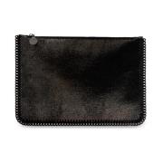 Vegan lederen clutch Stella McCartney , Black , Dames