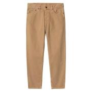 Coventry Corduroy Relaxte Tapered Broek Carhartt Wip , Beige , Heren