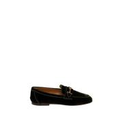 V807 Verde Inglese Leren Loafers Tod's , Green , Dames