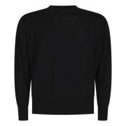 Merinowol Pullover Handgemaakt in Portugal Ami Paris , Black , Heren