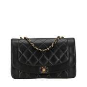 Pre-owned Leather chanel-bags Chanel Vintage , Black , Dames