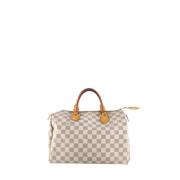 Pre-owned Leather louis-vuitton-bags Louis Vuitton Vintage , White , D...