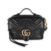 Pre-owned Leather gucci-bags Gucci Vintage , Black , Dames