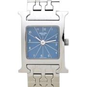 Pre-owned Metal watches Hermès Vintage , Blue , Dames