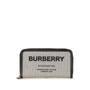 Pre-owned Canvas wallets Burberry Vintage , Gray , Dames