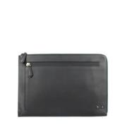 Pre-owned Leather clutches Fendi Vintage , Black , Dames