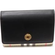 Pre-owned Canvas wallets Burberry Vintage , Black , Dames