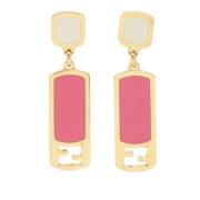 Pre-owned Fabric earrings Fendi Vintage , Yellow , Dames