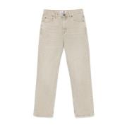 Vintage Gewassen Formele Snit Denim Jeans Our Legacy , Beige , Heren