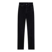 Regular Fit Denim Jeans Saint Laurent , Black , Dames