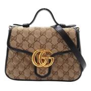 Pre-owned Canvas gucci-bags Gucci Vintage , Beige , Dames