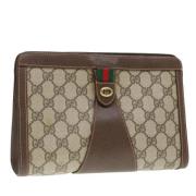 Pre-owned Canvas gucci-bags Gucci Vintage , Beige , Dames