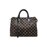 Pre-owned Canvas handbags Louis Vuitton Vintage , Black , Dames