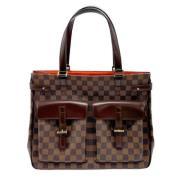 Pre-owned Canvas handbags Louis Vuitton Vintage , Brown , Dames