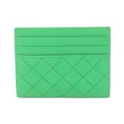 Pre-owned Leather wallets Bottega Veneta Vintage , Green , Dames