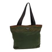 Pre-owned Nylon totes Prada Vintage , Green , Dames