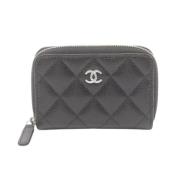 Pre-owned Fabric wallets Chanel Vintage , Black , Dames