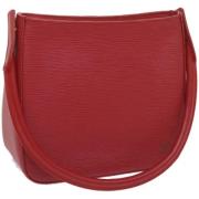 Pre-owned Leather louis-vuitton-bags Louis Vuitton Vintage , Red , Dam...