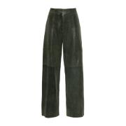 Cargo Broek met Hagedispatroon Forte Forte , Green , Dames