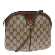 Pre-owned Leather gucci-bags Gucci Vintage , Beige , Dames