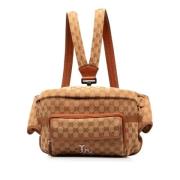 Pre-owned Canvas gucci-bags Gucci Vintage , Beige , Dames