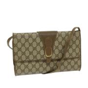 Pre-owned Leather gucci-bags Gucci Vintage , Beige , Dames