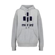 Katoenen sweatshirt in ecru/smaragd Isabel Marant , Gray , Dames