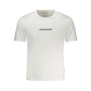 Geborduurd katoenen T-shirt, Slim Fit Guess , White , Heren