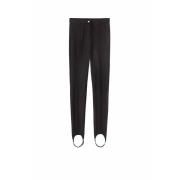 Zwarte Slim-Fit Broek met Retro-Geïnspireerde Zoom Pinko , Black , Dam...