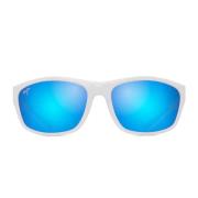 Gepolariseerde Zonnebril Nuu Landing Unisex Maui Jim , White , Unisex