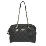 Pre-owned Leather prada-bags Prada Vintage , Black , Dames