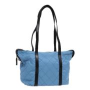 Pre-owned Nylon totes Prada Vintage , Blue , Dames