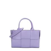 Pre-owned Leather handbags Bottega Veneta Vintage , Purple , Dames