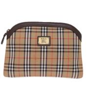 Pre-owned Canvas clutches Burberry Vintage , Beige , Dames