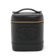 Pre-owned Leather chanel-bags Chanel Vintage , Black , Dames