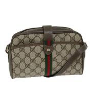 Pre-owned Canvas gucci-bags Gucci Vintage , Beige , Dames