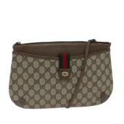 Pre-owned Leather gucci-bags Gucci Vintage , Beige , Dames