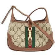 Pre-owned Leather gucci-bags Gucci Vintage , Beige , Dames