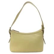 Pre-owned Leather shoulder-bags Burberry Vintage , Beige , Dames