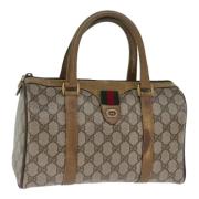 Pre-owned Canvas gucci-bags Gucci Vintage , Beige , Dames