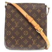 Pre-owned Fabric louis-vuitton-bags Louis Vuitton Vintage , Brown , Da...