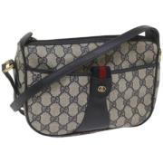 Pre-owned Leather gucci-bags Gucci Vintage , Blue , Dames