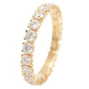 Pre-owned Metal rings Cartier Vintage , Yellow , Dames