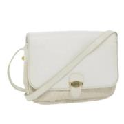 Pre-owned Leather dior-bags Dior Vintage , White , Dames