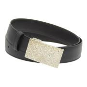 Pre-owned Leather belts Cartier Vintage , Black , Heren